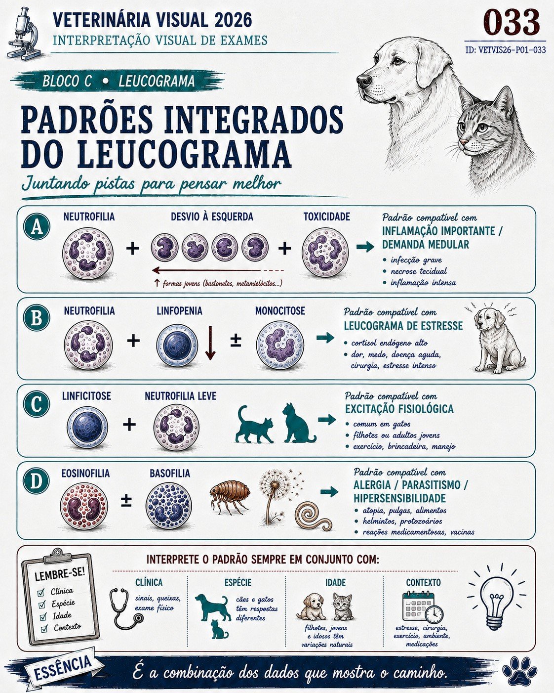 Padrões integrados do leucograma